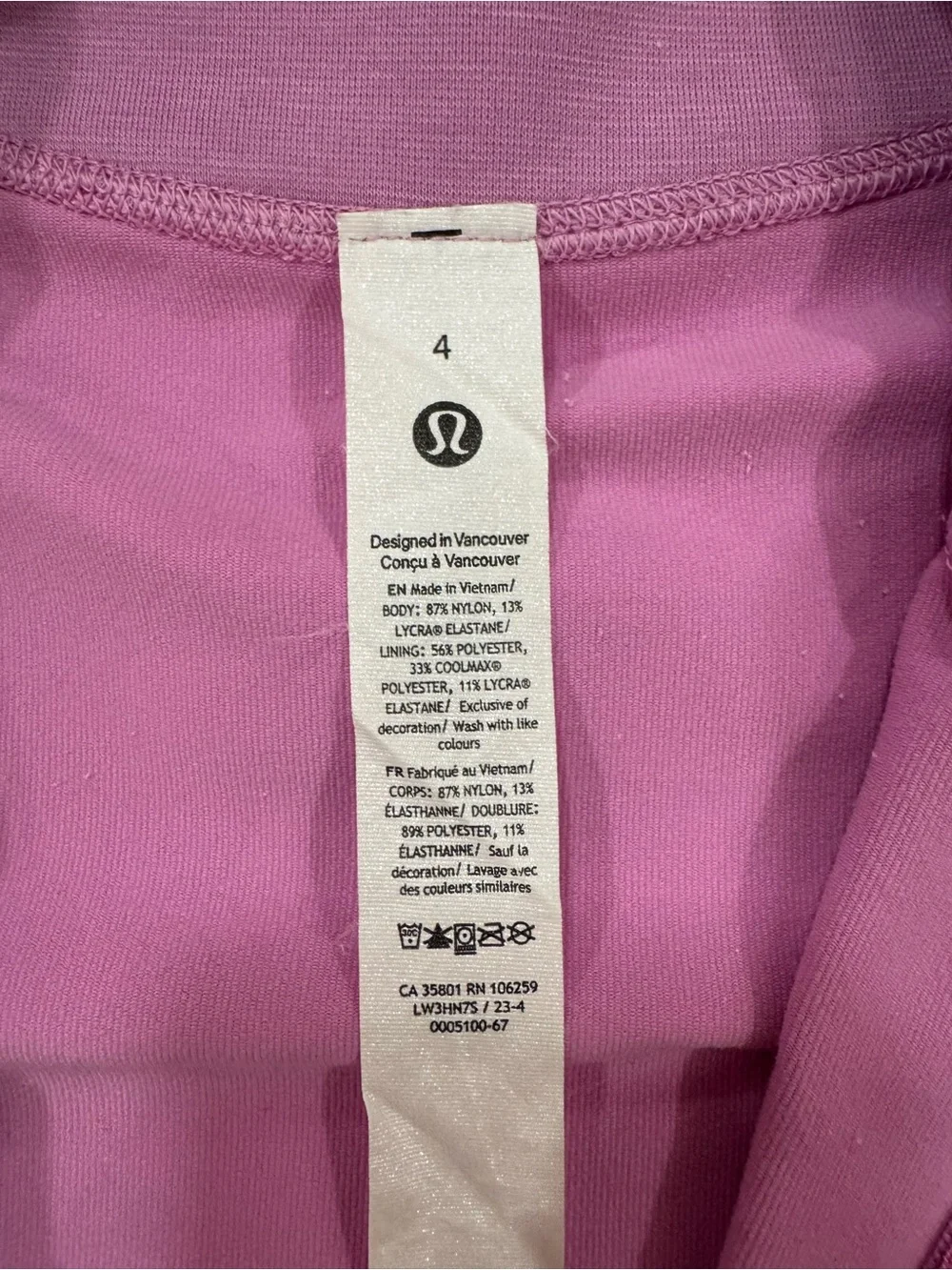 lululemon athletica Pink Full-Zip Athletic Jacket